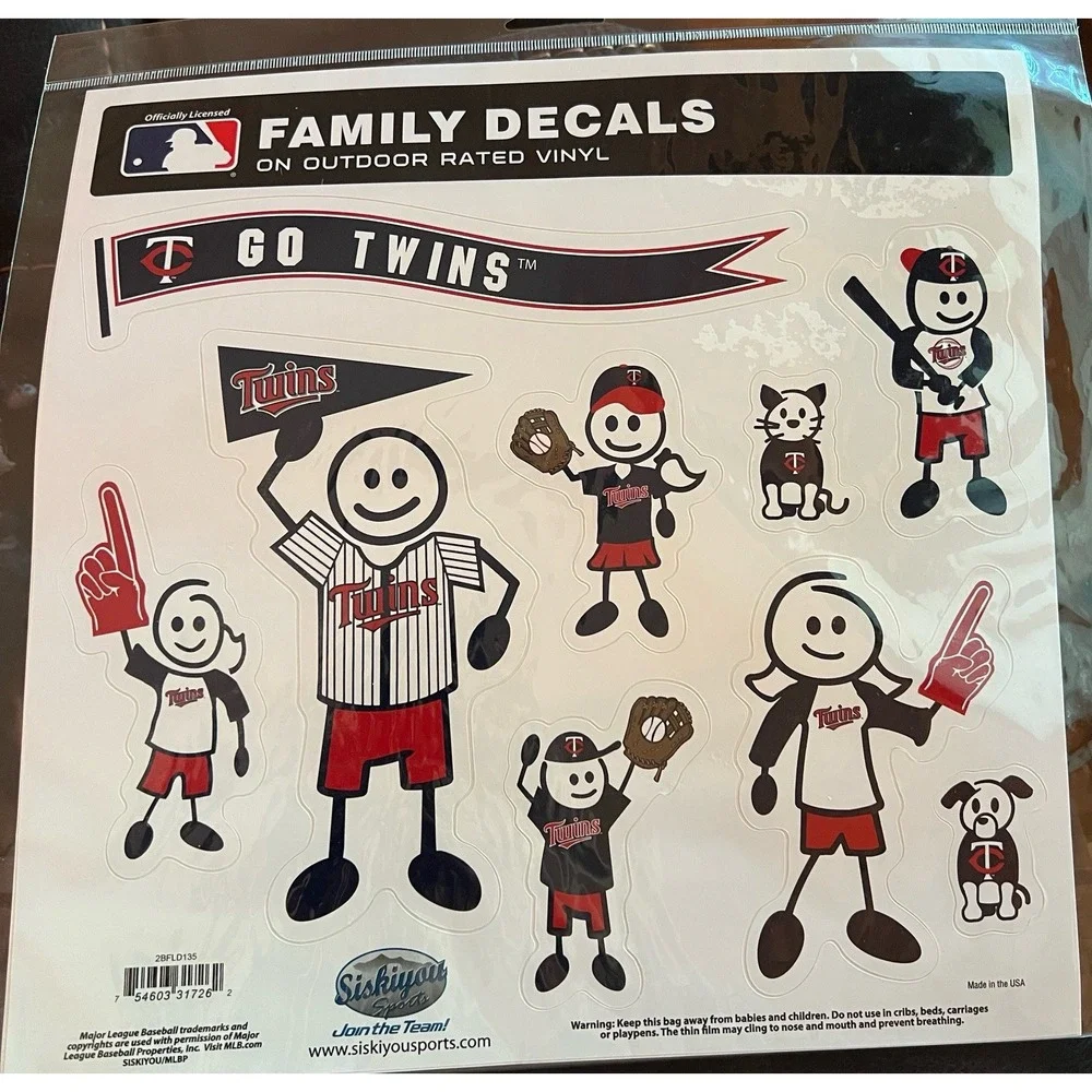 MN Twins Team Family‎ Decals Minnesota